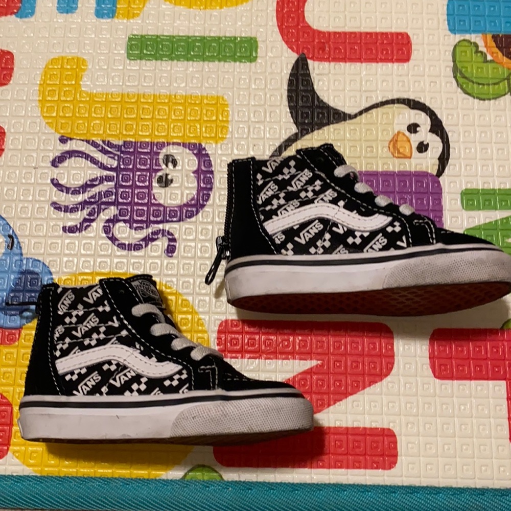 Vans High Top Black/White Toddler